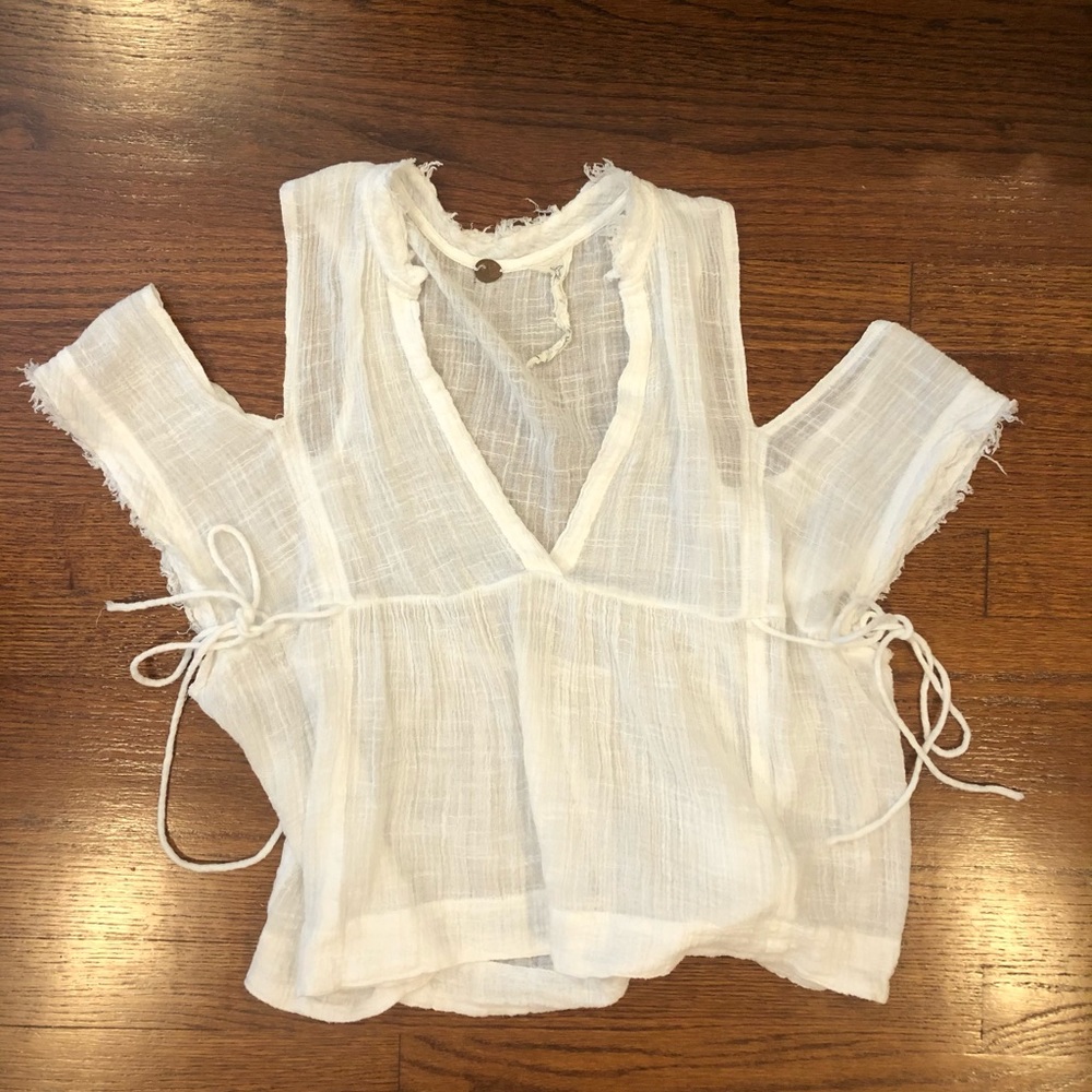 Free People “Delicate” White Top